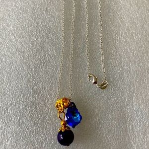 Purple jade necklace new sale